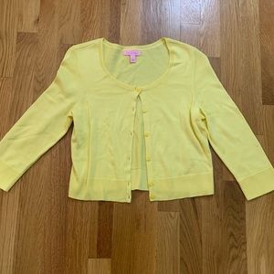 Yellow Lilly Pulitzer Cardigan